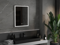 Mexen Taco kúpeľňové zrkadlo s podsvietením 60 x 80 cm, LED 6000K, proti zahmlievanie - 9805-060-080-611-00