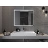 Mexen Taco kúpeľňové zrkadlo s podsvietením 100 x 80 cm, LED 6000K, proti zahmlievaniu - 9805-100-080-611-00