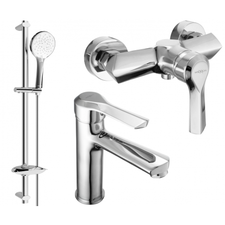Mexen Sabre DB74 sprchová súprava, chróm - 72104DB74-00