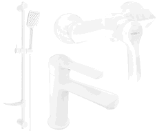 Mexen Sabre DF62 sprchová sada, biela - 72104DF62-20