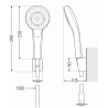 Mexen Sabre R05 vaňová súprava, čierna - 72103R05-70
