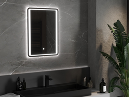 Mexen Zusa kúpeľňové zrkadlo s podsvietením 50 x 70 cm, LED 6000K, ochrana proti zahmleniu - 9808-050-070-611-00