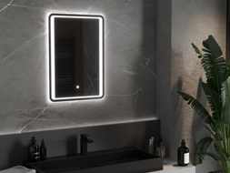 Mexen Zusa Kúpeľňové zrkadlo s podsvietením 50 x 70 cm, LED 6000K, proti zahmlievaniu - 9808-050-070-611-00