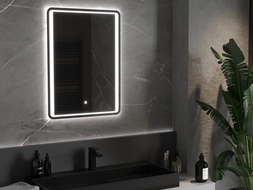 Mexen Zusa kúpeľňové zrkadlo s podsvietením 60 x 80 cm, LED 6000K, ochrana proti zahmleniu - 9808-060-080-611-00