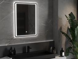 Mexen Zusa osvetlené kúpeľňové zrkadlo 60 x 80 cm, LED 6000K, proti hmle - 9808-060-080-611-00