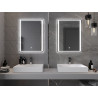 Mexen Zusa osvetlené kúpeľňové zrkadlo 60 x 80 cm, LED 6000K, proti hmle - 9808-060-080-611-00