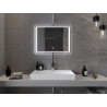 Mexen Zusa kúpeľňové zrkadlo s podsvietením 80 x 60 cm, LED 6000K, proti zahmlievaniu - 9808-080-060-611-00