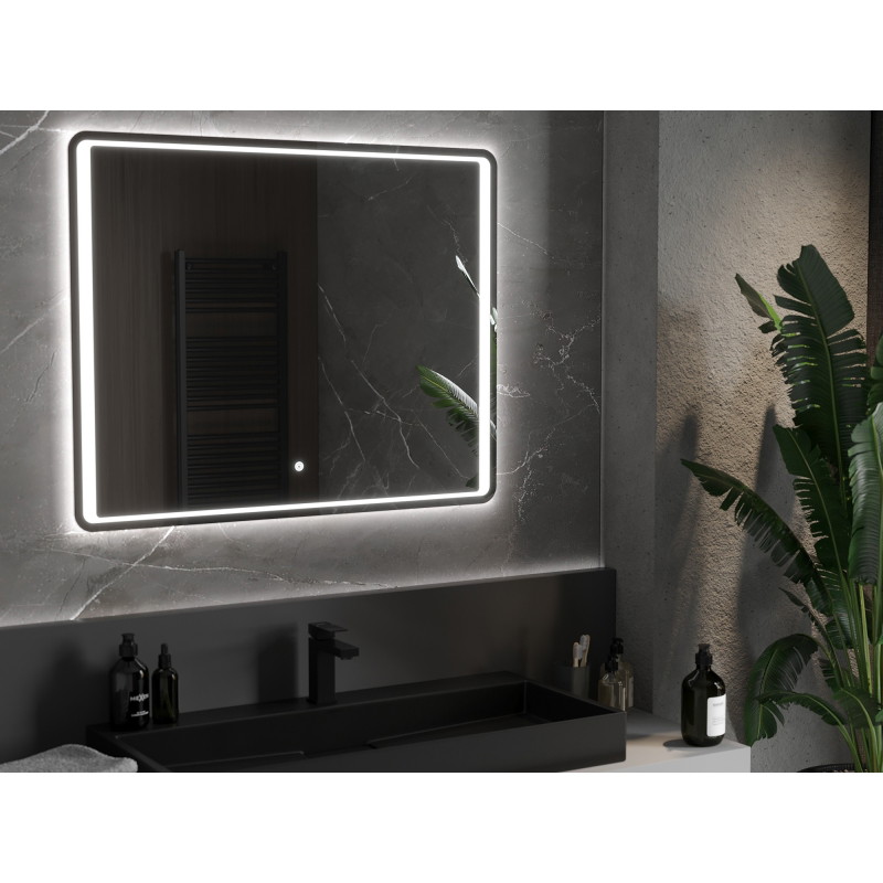 Mexen Zusa osvetlené kúpeľňové zrkadlo 100 x 80 cm, LED 6000K, proti hmle - 9808-100-080-611-00