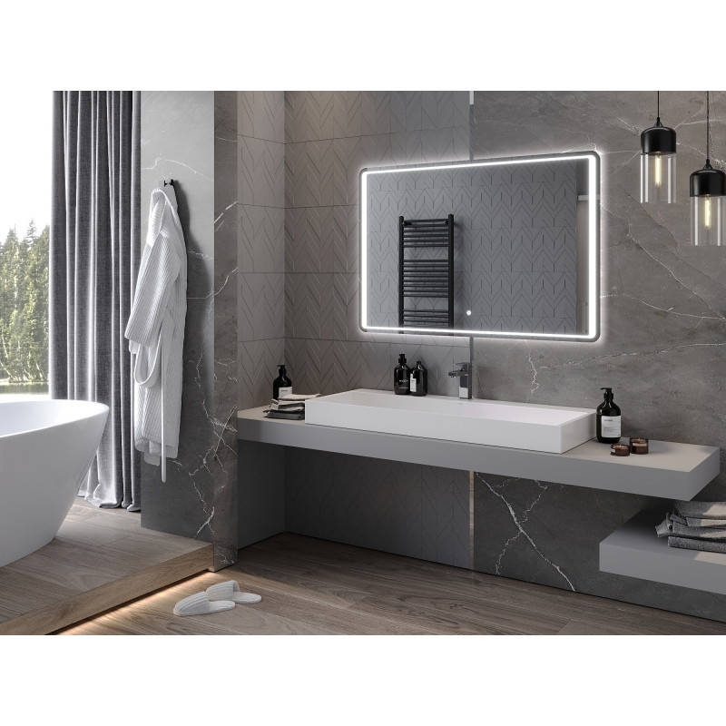 Mexen Zusa osvetlené zrkadlo do kúpeľne 120 x 80 cm, LED 6000K, protihmla - 9808-120-080-611-00