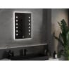 Mexen Ner podsvietené kúpeľňové zrkadlo 50 x 70 cm, LED 6000K, proti zahmlievaniu - 9809-050-070-611-00