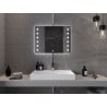 Mexen Ner kúpeľňové podsvietené zrkadlo 80 x 60 cm, LED 6000K, proti zahmlievaniu - 9809-080-060-611-00