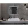 Mexen Ner osvetlené kúpeľňové zrkadlo 80 x 60 cm, LED 6000K, proti zahmlievaniu - 9809-080-060-611-00