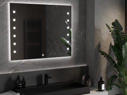 Mexen Ner kúpeľňové zrkadlo s podsvietením 100 x 80 cm, LED 6000K, ochrana proti zahmleniu - 9809-100-080-611-00