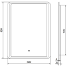 Mexen Zusa kúpeľňové zrkadlo s podsvietením 60 x 80 cm, LED 6000K, proti hmle - 9808-060-080-611-00