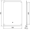 Mexen Nida kúpeľňové zrkadlo s podsvietením 50 x 70 cm, LED 6000K, ochrana proti zahmleniu - 9806-050-070-611-00