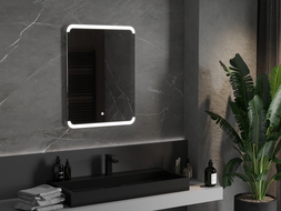 Mexen Nida osvetlené zrkadlo do kúpeľne 60 x 80 cm, LED 6000K, proti zaroseniu - 9806-060-080-611-00