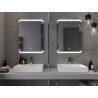 Mexen Nida podsvietené kúpeľňové zrkadlo 60 x 80 cm, LED 6000K, proti zahmlievaniu - 9806-060-080-611-00