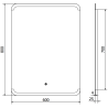 Mexen Nida osvetlené zrkadlo do kúpeľne 60 x 80 cm, LED 6000K, proti zaroseniu - 9806-060-080-611-00