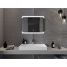 Mexen Nida osvetlené kúpeľňové zrkadlo 80 x 60 cm, LED 6000K, proti zahmlievaniu - 9806-080-060-611-00