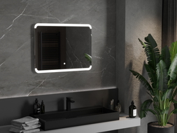 Mexen Nida osvetlené kúpeľňové zrkadlo 80 x 60 cm, LED 6000K, proti zahmlievaniu - 9806-080-060-611-00