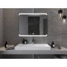 Mexen Nida osvetlené kúpeľňové zrkadlo 100 x 80 cm, LED 6000K, proti zahmlievaniu - 9806-100-080-611-00