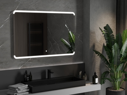 Mexen Nida osvetlené kúpeľňové zrkadlo 120 x 80 cm, LED 6000K, antifog - 9806-120-080-611-00