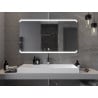 Mexen Nida kúpeľňové zrkadlo s podsvietením 140 x 80 cm, LED 6000K, ochrana proti zahmleniu - 9806-140-080-611-00