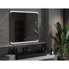 Mexen Nida podsvietené kúpeľňové zrkadlo 100 x 100 cm, LED 6000K, proti zahmlievaniu - 9806-100-100-611-00