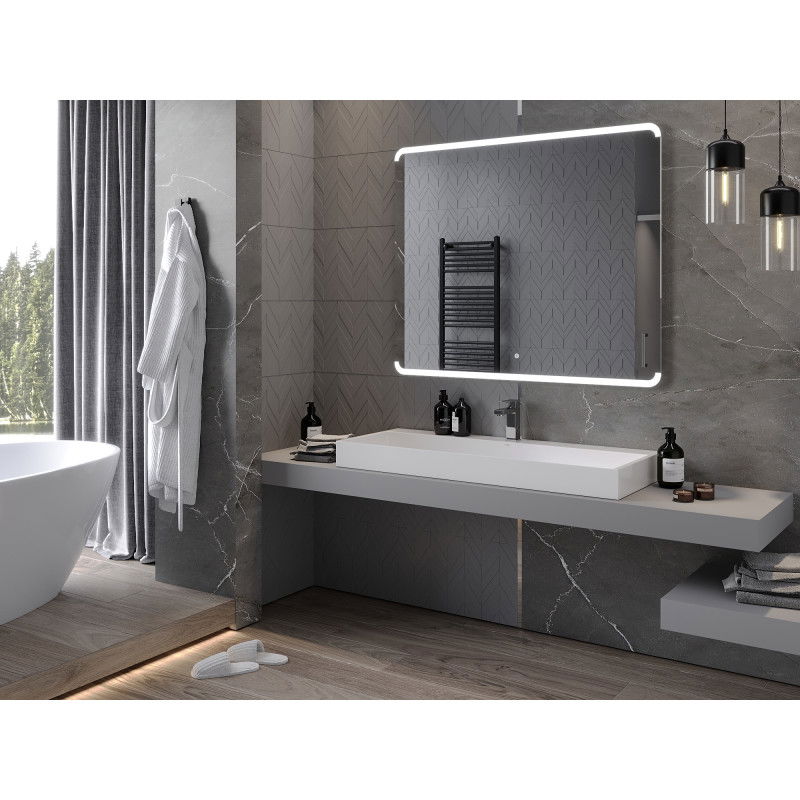 Mexen Nida osvetlené kúpeľňové zrkadlo 120 x 100 cm, LED 6000K, antifog - 9806-120-100-611-00