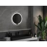 Mexen Rose kúpeľňové podsvietené zrkadlo, okrúhle 60 cm, LED 6000K, proti zahmlievaniu - 9810-060-060-611-00