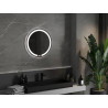Mexen Rose osvetlené kúpeľňové zrkadlo, okrúhle 60 cm, LED 6000K, proti zahmlievaniu - 9810-060-060-611-00