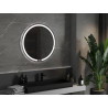 Mexen Rose kúpeľňové zrkadlo podsvietené, okrúhle 80 cm, LED 6000K, proti zahmlievaniu - 9810-080-080-611-00