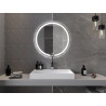 Mexen Rose kúpeľňové zrkadlo podsvietené, okrúhle 80 cm, LED 6000K, proti zahmlievaniu - 9810-080-080-611-00
