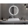Mexen Rose zrkadlo do kúpeľne podsvietené, okrúhle 80 cm, LED 6000K, proti zahmlievaniu - 9810-080-080-611-00