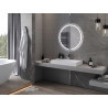 Mexen Rose kúpeľňové zrkadlo podsvietené, okrúhle 80 cm, LED 6000K, proti zahmlievaniu - 9810-080-080-611-00