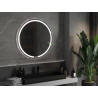 Mexen Rose okrúhle podsvietené kúpeľňové zrkadlo, 90 cm, LED 6000K, proti zahmlievaniu - 9810-090-090-611-00