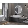 Mexen Rose podsvietené okrúhle zrkadlo do kúpeľne, 90 cm, LED 6000K, antifog - 9810-090-090-611-00