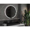 Mexen Rose kúpeľňové zrkadlo s podsvietením, okrúhle 100 cm, LED 6000K, antikondenzácia - 9810-100-100-611-00