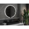 Mexen Rose kúpeľňové zrkadlo s podsvietením, okrúhle 100 cm, LED 6000K, protirosné - 9810-100-100-611-00