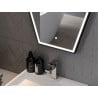Mexen Orla osvetlené zrkadlo do kúpeľne 60 x 80 cm, LED 6000K, proti zahmlievaniu, čierny rám - 9815-060-080-611-70