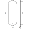 Mexen Bono osvetlené kúpeľňové zrkadlo 45 x 120 cm, LED 6000K, antizahmlievacie - 9816-045-120-611-00