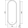 Mexen Bono osvetlené kúpeľňové zrkadlo 45 x 120 cm, LED 6000K, proti zahmlievaniu - 9816-045-120-611-00