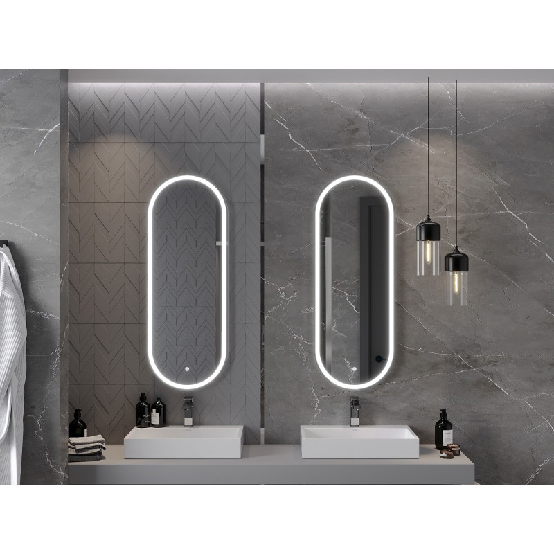 Mexen Bono podsvietené kúpeľňové zrkadlo 45 x 120 cm, LED 6000K, proti zahmlievaniu - 9816-045-120-611-00