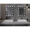 Mexen Dona osvetlené kúpeľňové zrkadlo 60 x 80 cm, LED 6000K, proti zahmlievaniu - 9818-060-080-611-00