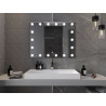 Mexen Dona kúpeľňové zrkadlo s osvetlením 100 x 80 cm, LED 6000K, anti-fog - 9818-100-080-611-00