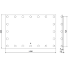 Mexen Dona kúpeľňové zrkadlo s podsvietením 120 x 80 cm, LED 6000K, ochrana proti zahmleniu - 9818-120-080-611-00