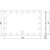 Mexen Dona kúpeľňové zrkadlo s podsvietením 120 x 80 cm, LED 6000K, proti zahmlievaniu - 9818-120-080-611-00