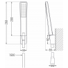 Mexen Sabre R72 vaňová súprava, chrómová - 72103R72-00