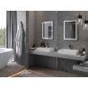 Mexen Miko podsvietené kúpeľňové zrkadlo 50 x 70 cm, LED 6000K, proti zahmlievaniu - 9819-050-070-611-00