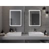 Mexen Miko kúpeľňové zrkadlo s podsvietením 60 x 80 cm, LED 6000K, ochrana proti zahmleniu - 9819-060-080-611-00
